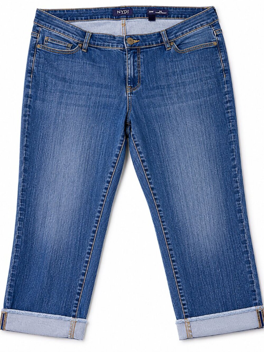 JOE FRSH Hi-Rise Straight cropped blue jeans - 18